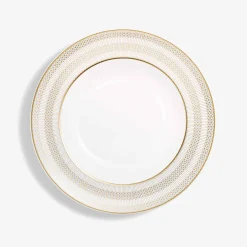 Assiettes Creuses Arcadia Or et Platine x2