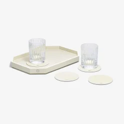 Plateau Octogone S & Dessous De Verre X4 & Gobelets Harmonie | Baccarat France